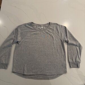 Live Love Lounge by Karen Neuberger Gray Heathered Crewneck Raglan Sleeve XL/EG